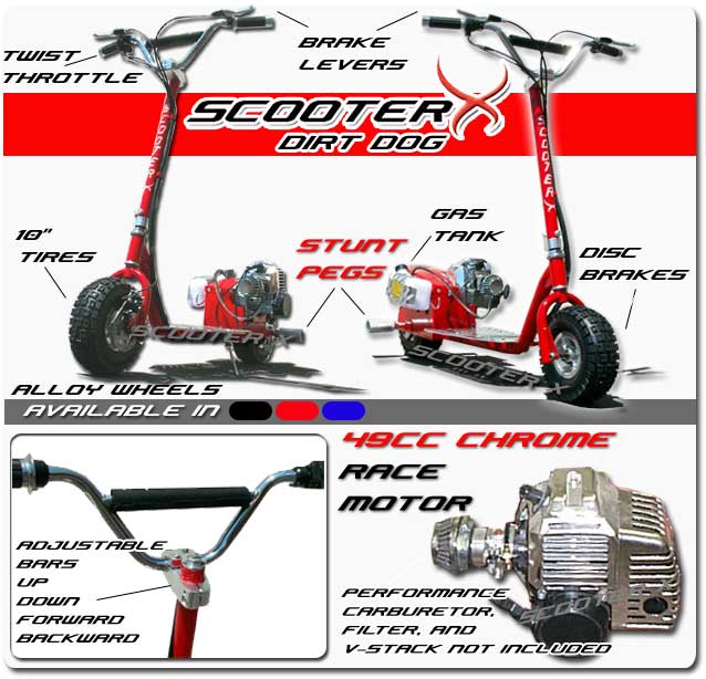 52cc ScooterX Dirt Dog
