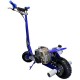 ScooterX Dirt Dog 49cc Gas Scooter rear angle blue