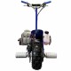 ScooterX Dirt Dog 49cc Gas Scooter rear view blue 