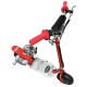 ScooterX Dirt Dog 49cc Gas Scooter aerial view red