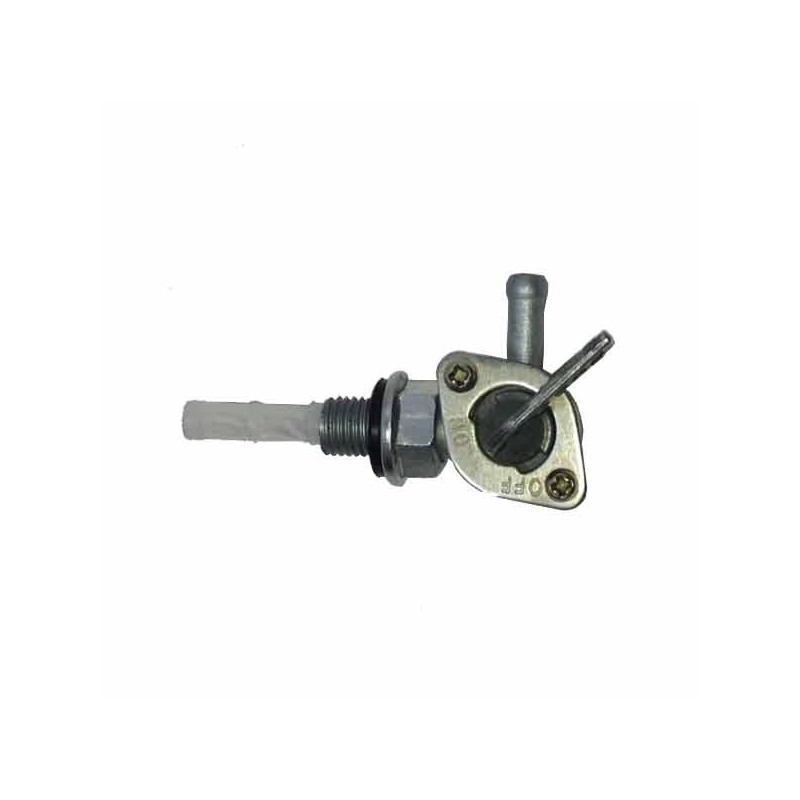 Silver Petcock Fuel Valve for pit bikes, motorcycle, and Atv's