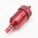 Red Fuel Filter Aluminum 1/4" Flanges