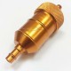 gold Fuel Filter Aluminum 1/4" Flanges