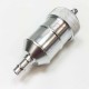 Silver Fuel Filter Aluminum 1/4" Flanges